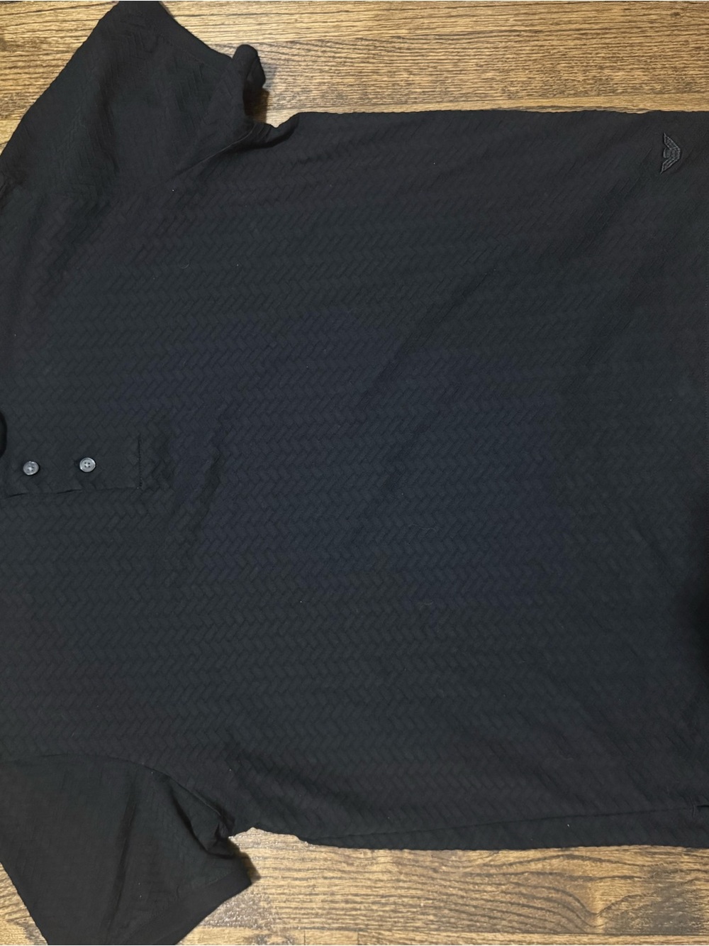 EMPORIO ARMANI US EXCLUSIVE JACQUARD JERSEY POLO SHIRT